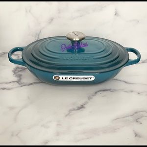 BLACK FRIDAY SALE ENDS 6pm FRIDAY Le Creuset Signature Deep Teal Oblong Casserol